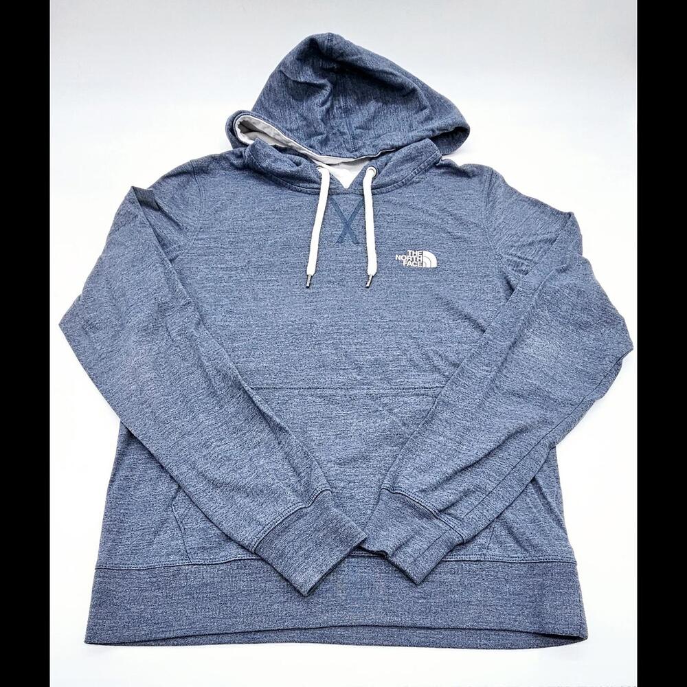 The North Face T-Shirt Hoodie Long Sleeve Large blue